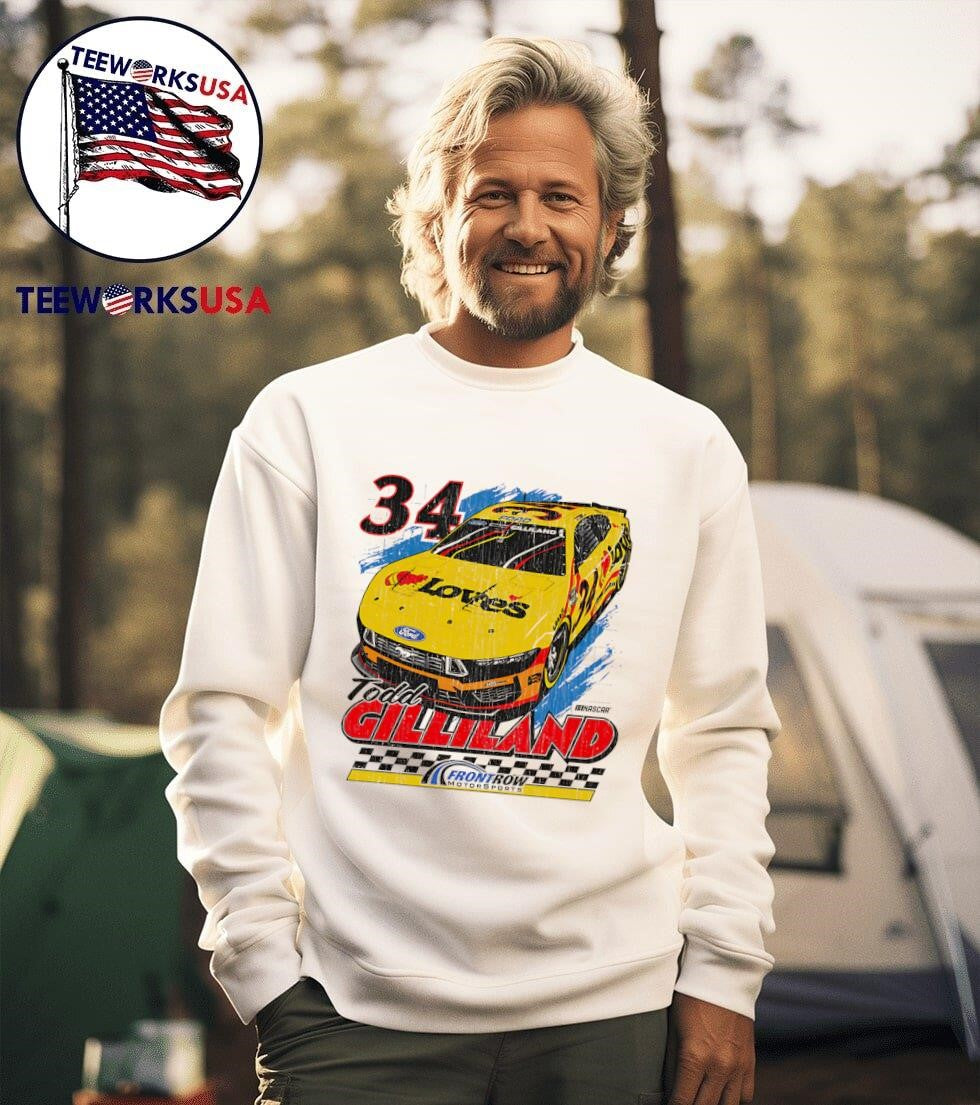 Todd Gilliland Front Row Love's Car - Adult & Kids T-Shirts, Sweatshirts & Hoodies apparel design preview 3