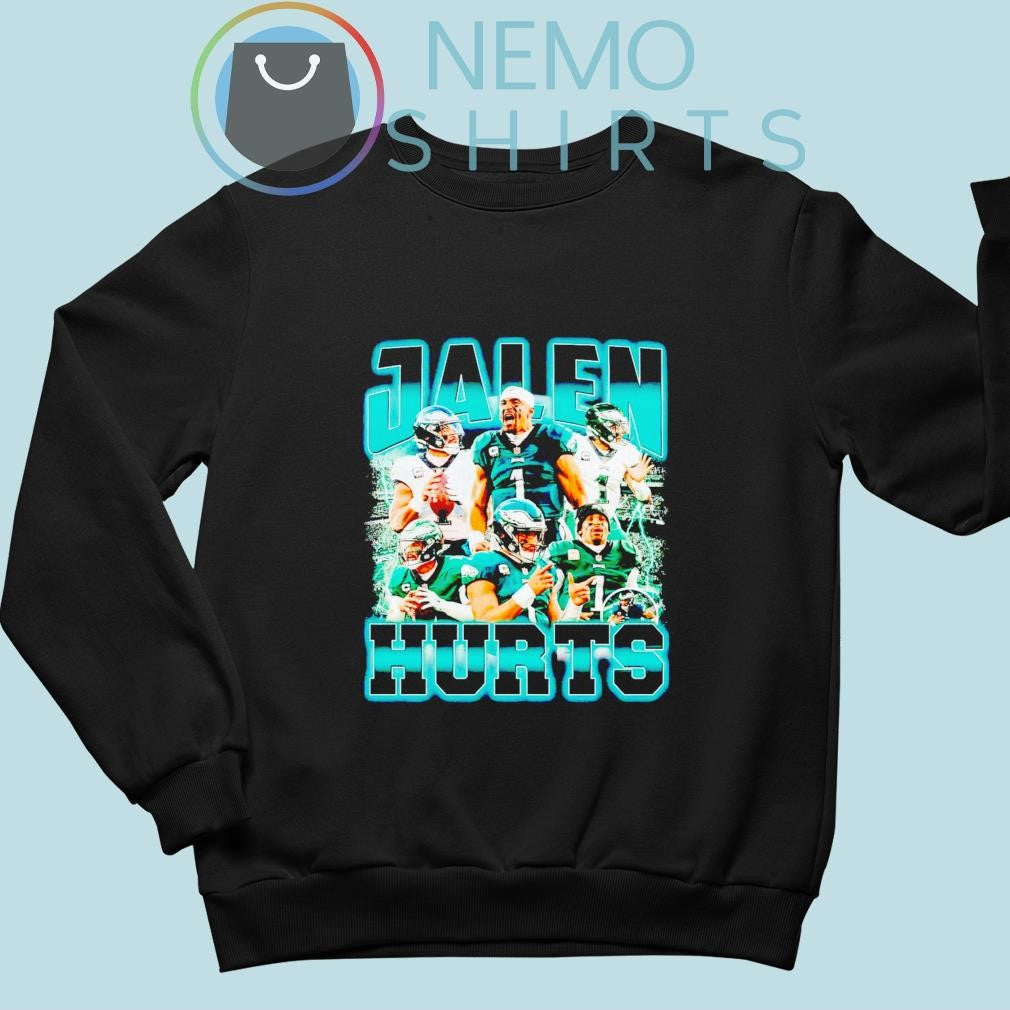 Philadelphia Eagles Jalen Hurts 90s graphic - Adult & Kids T-Shirts, Sweatshirts & Hoodies apparel design preview 4