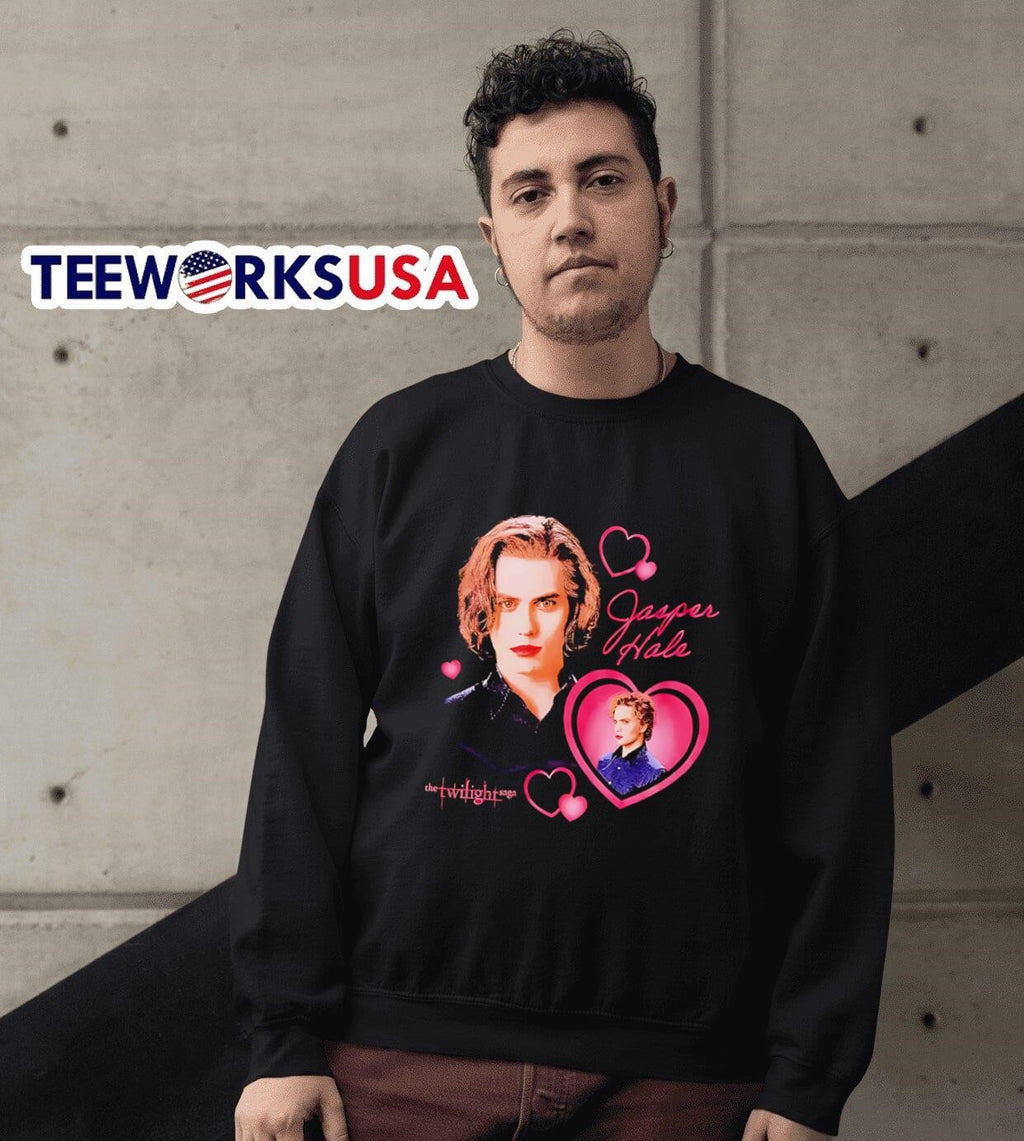 The Twilight Saga Jasper Heart - Adult & Kids T-Shirts, Sweatshirts & Hoodies apparel design preview 6