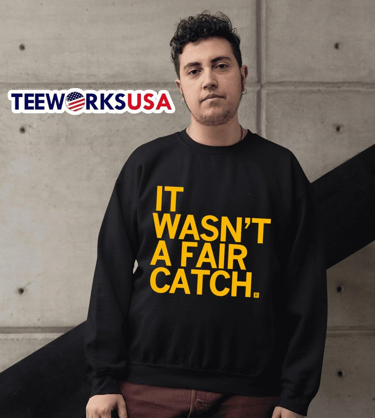 It wasn't a fair catch - Adult & Kids T-Shirts, Sweatshirts & Hoodies apparel design preview 6