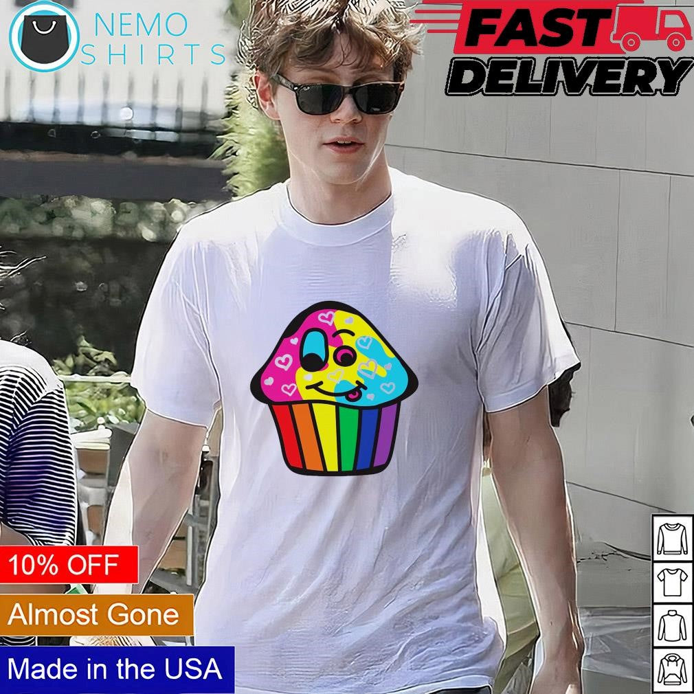 Rainbow cupcake Pansexual and Panromantic - Adult & Kids T-Shirts, Sweatshirts & Hoodies apparel design preview 1