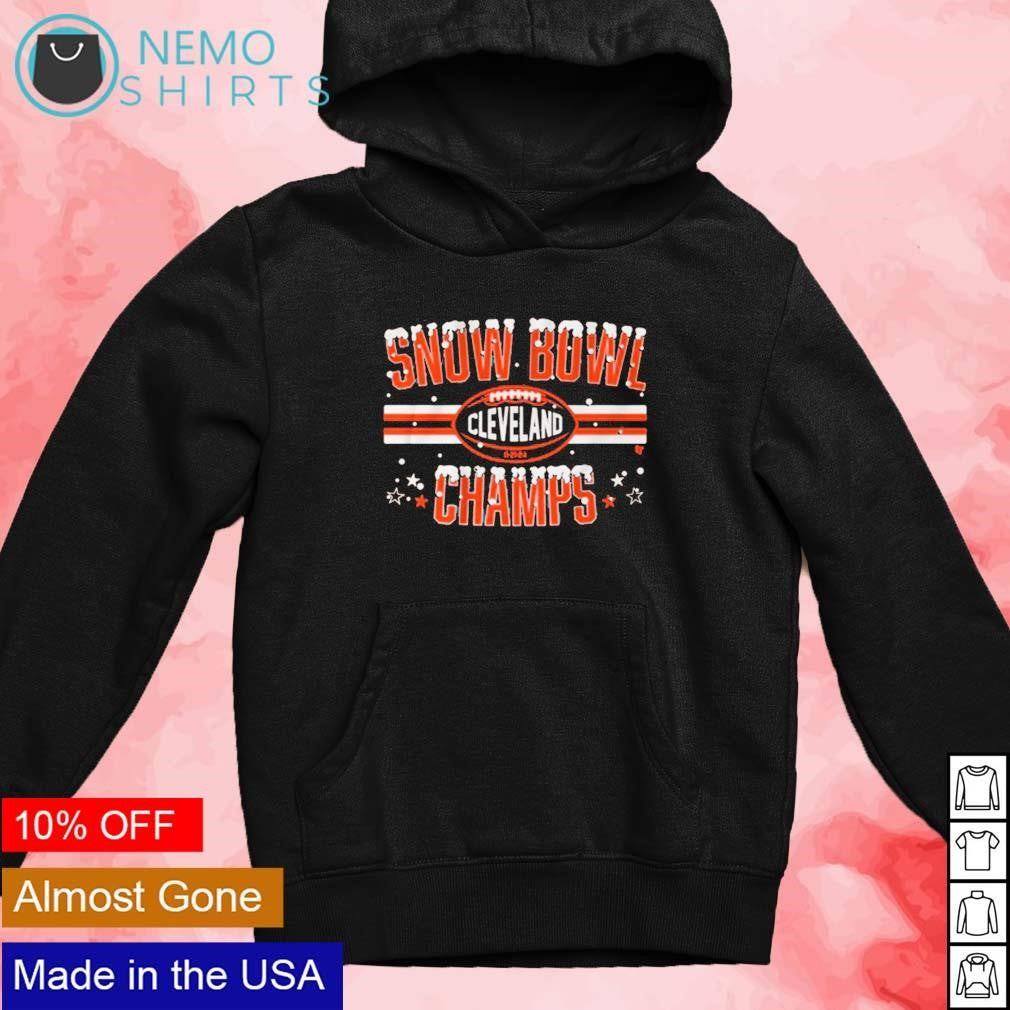 Cleveland Browns snow bowl champ 2024 - Adult & Kids T-Shirts, Sweatshirts & Hoodies apparel design preview 4