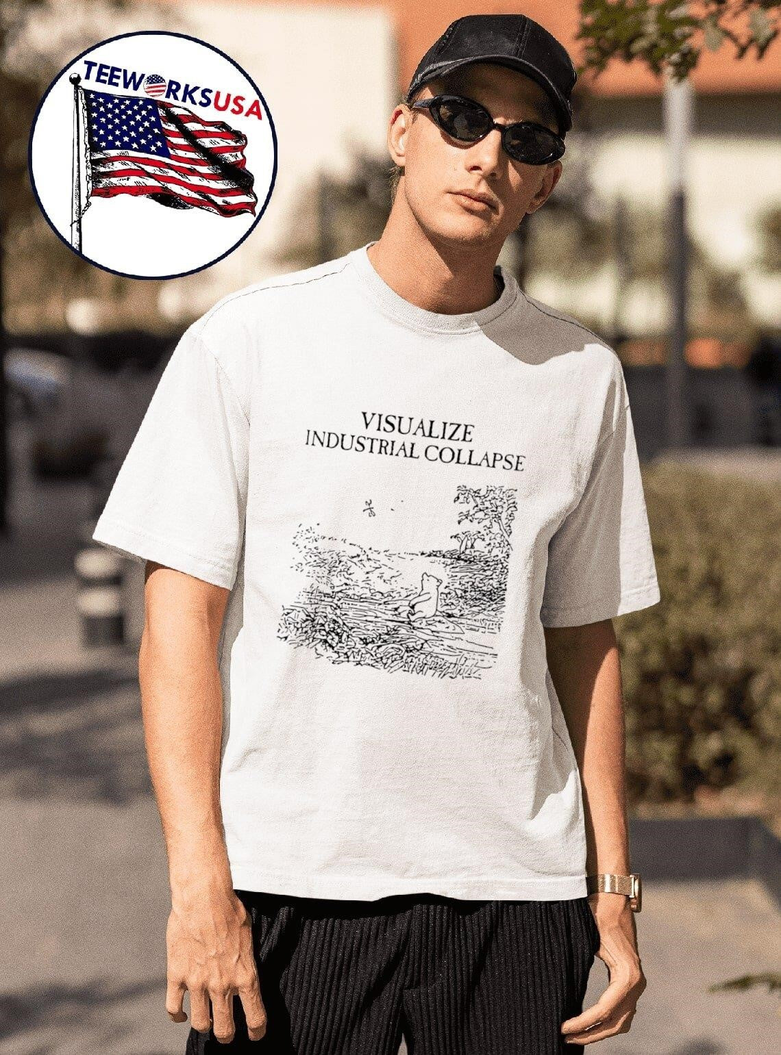 Visualize Industrial Collapse bear - Adult & Kids T-Shirts, Sweatshirts & Hoodies apparel design preview 1