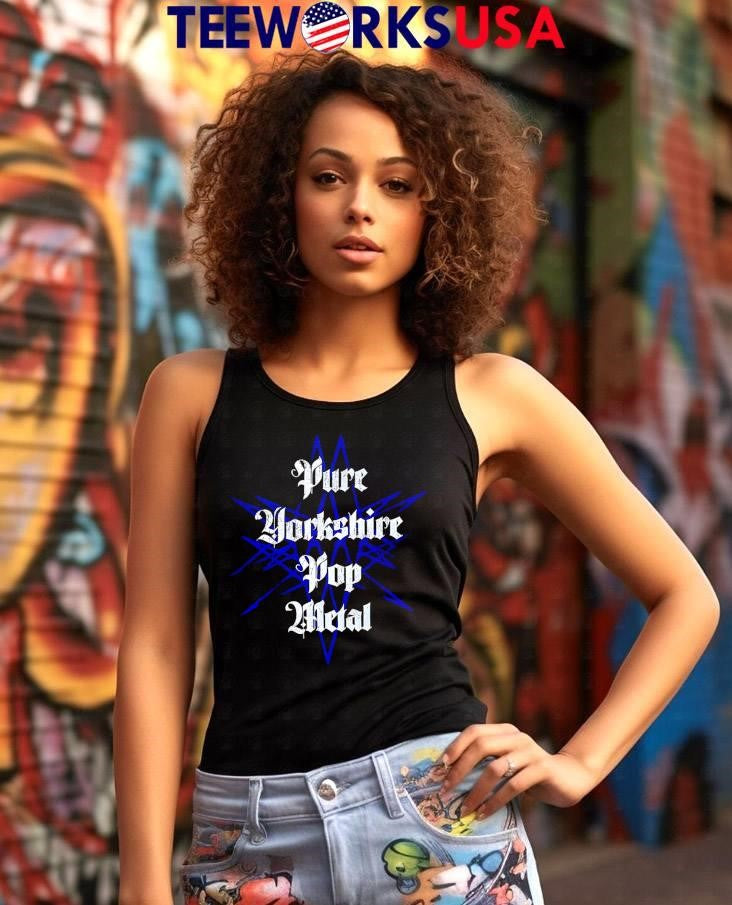 Pure Yorkshire Pop Metal Blue Star Grunge Band - Adult & Kids T-Shirts, Sweatshirts & Hoodies apparel design preview 7