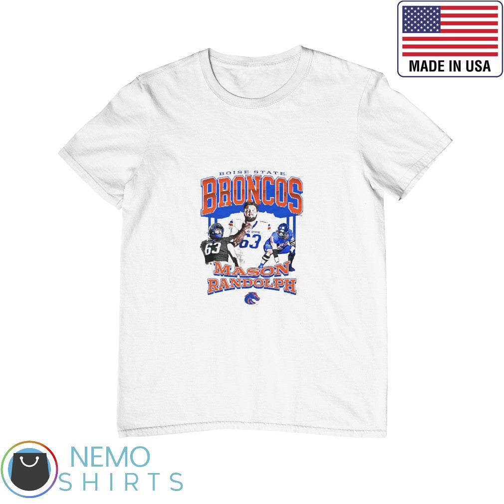 Mason Randolph Boise State Broncos player collage - Adult & Kids T-Shirts, Sweatshirts & Hoodies apparel design preview 1