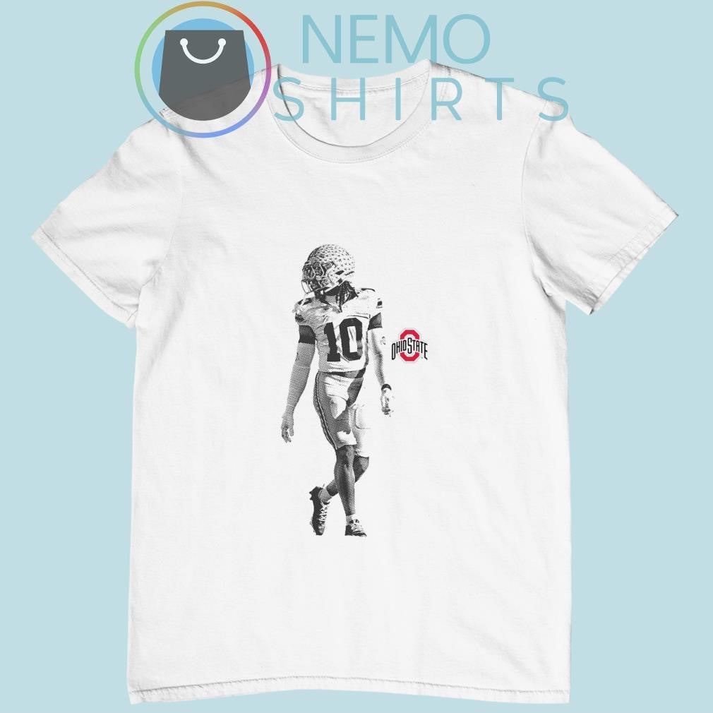 Denzel Burke Ohio State Buckeyes portrait - Adult & Kids T-Shirts, Sweatshirts & Hoodies apparel design preview 1