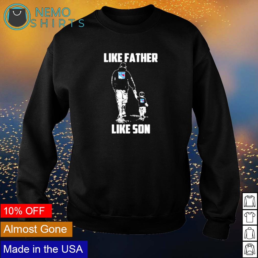 New York Rangers like father son - Adult & Kids T-Shirts, Sweatshirts & Hoodies apparel design preview 4
