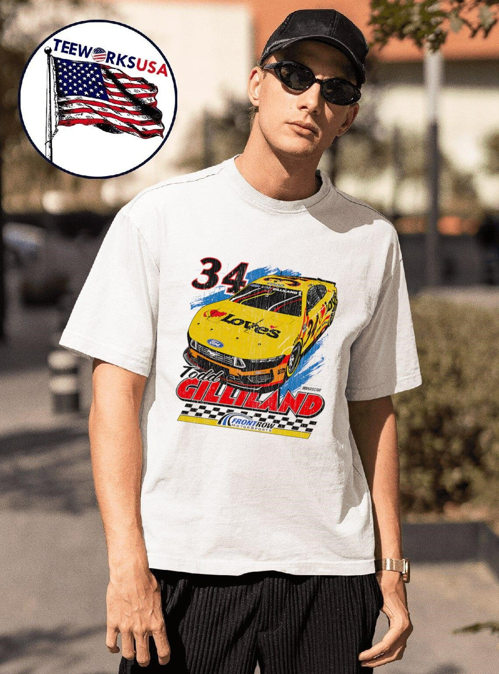 Todd Gilliland Front Row Love's Car - Adult & Kids T-Shirts, Sweatshirts & Hoodies apparel design preview 1