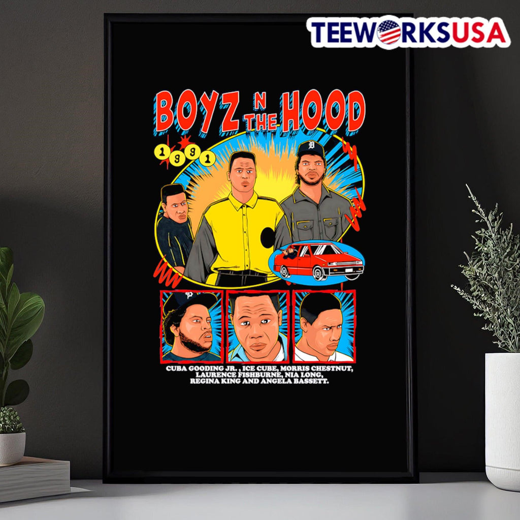 Boyz N the Hood 1991 cartoon - Adult & Kids T-Shirts, Sweatshirts & Hoodies apparel design preview 5