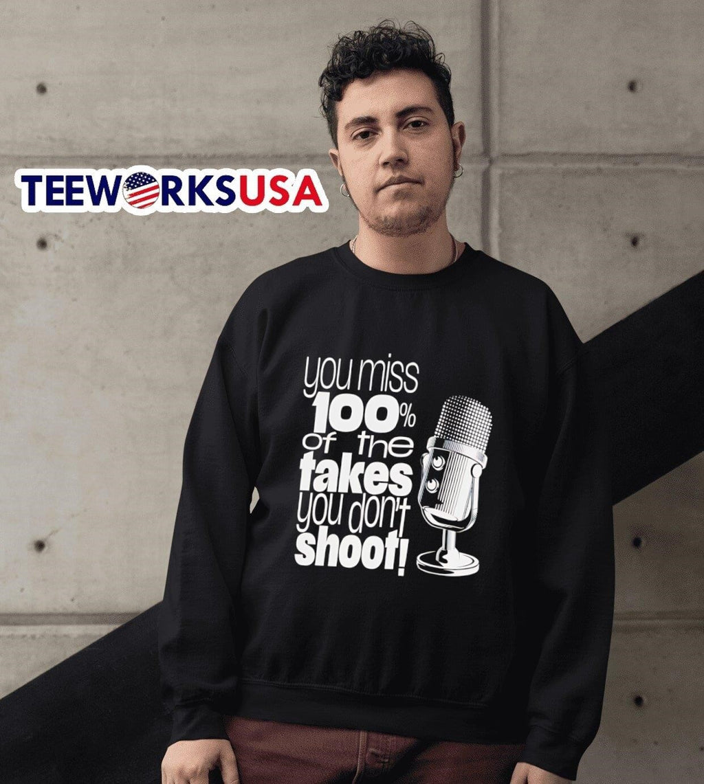 You miss 100 of the takes don't shoot - Adult & Kids T-Shirts, Sweatshirts & Hoodies apparel design preview 6
