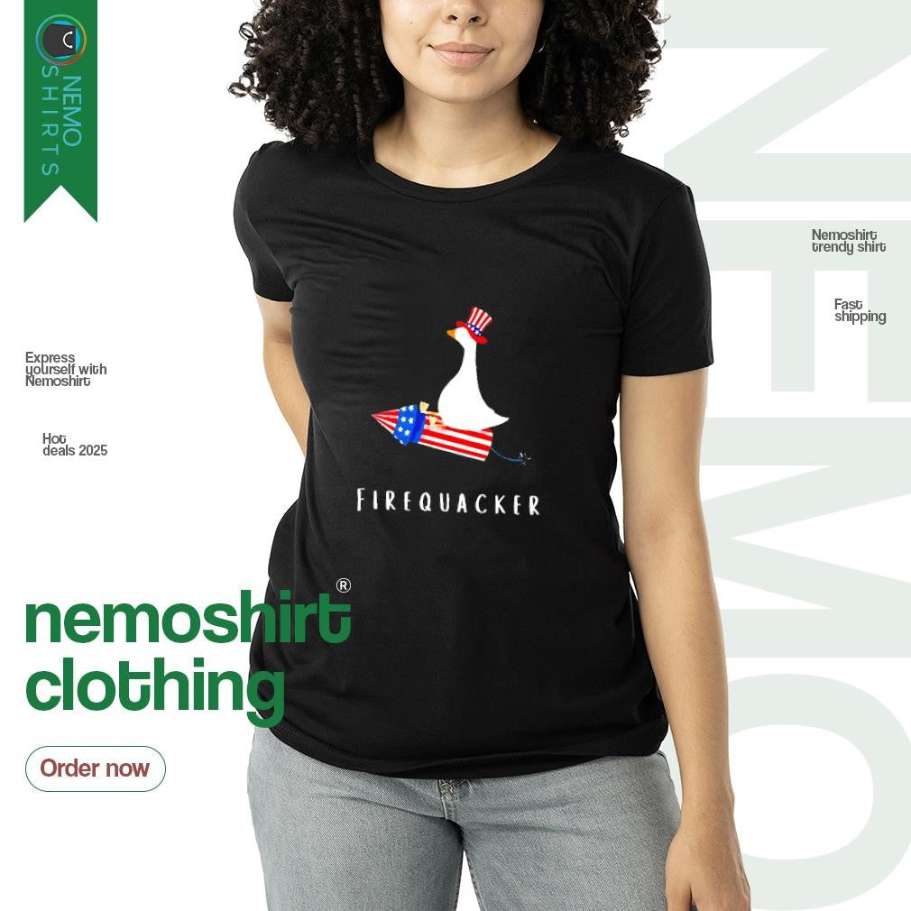 Firequacker goose 4th of July - Adult & Kids T-Shirts, Sweatshirts & Hoodies apparel design preview 3