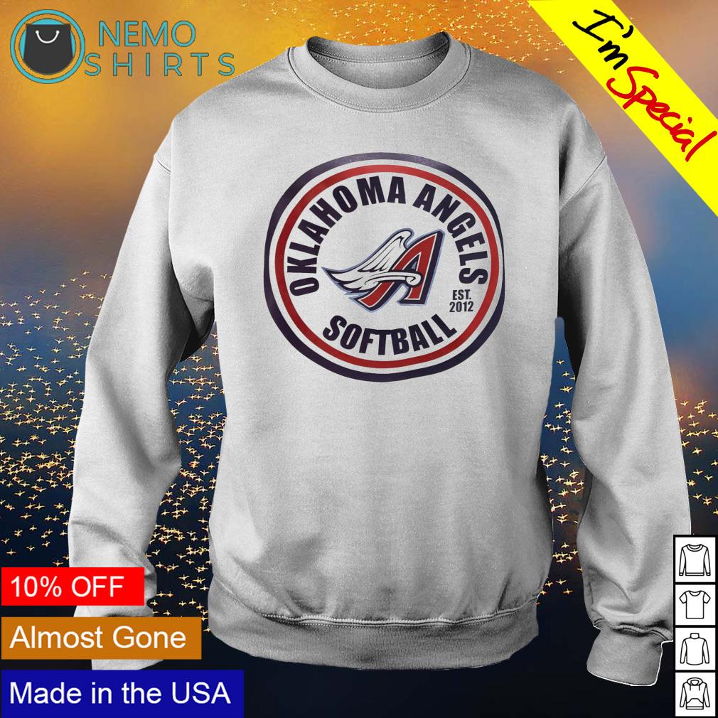 Oklahoma Angels softball est 2012 - Adult & Kids T-Shirts, Sweatshirts & Hoodies apparel design preview 4