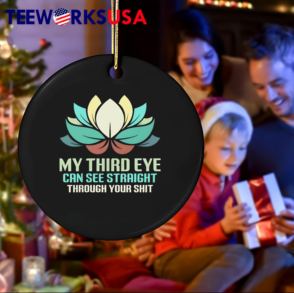 My Third Eye Can See Straight Through Your Shit Retro - Adult & Kids T-Shirts, Sweatshirts & Hoodies apparel design preview 4