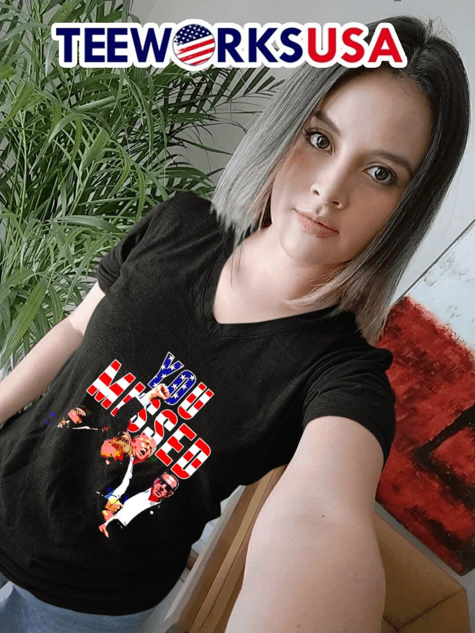 You missed Donald Trump fight American flag - Adult & Kids T-Shirts, Sweatshirts & Hoodies apparel design preview 4