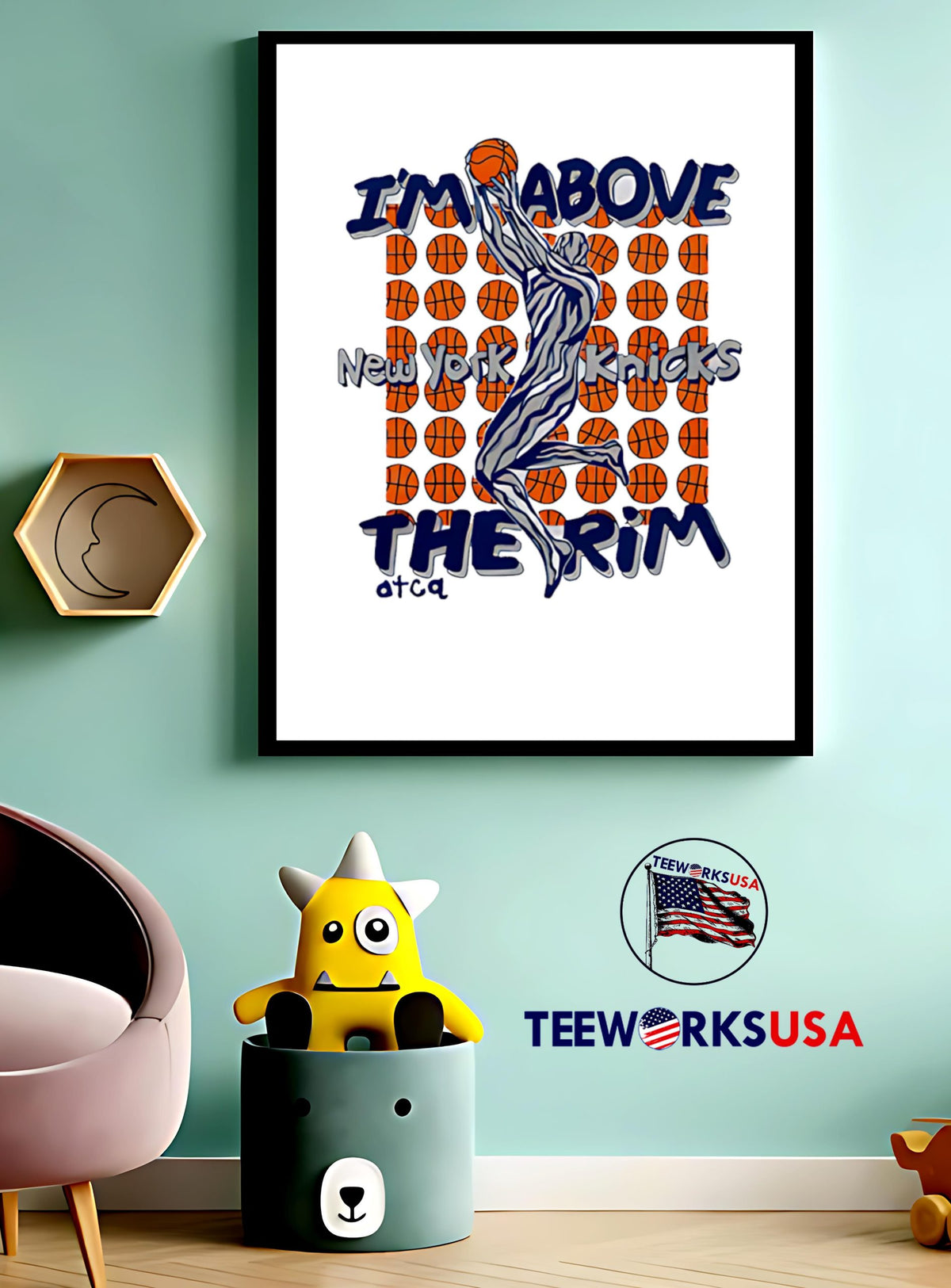 A Tribe Called Quest x New York Knicks I'm Above The - Adult & Kids T-Shirts, Sweatshirts & Hoodies apparel design preview 4
