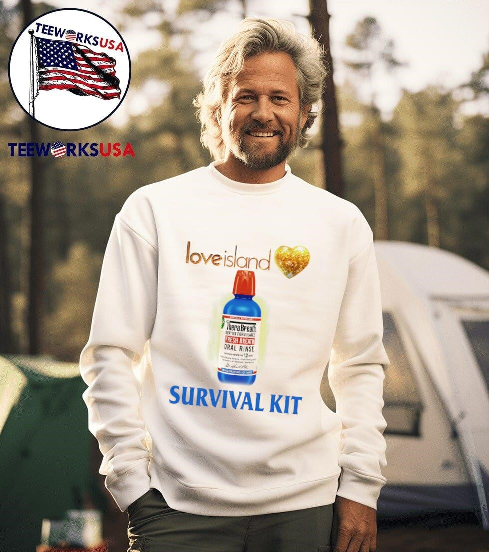 Love Island survival kit - Adult & Kids T-Shirts, Sweatshirts & Hoodies apparel design preview 3