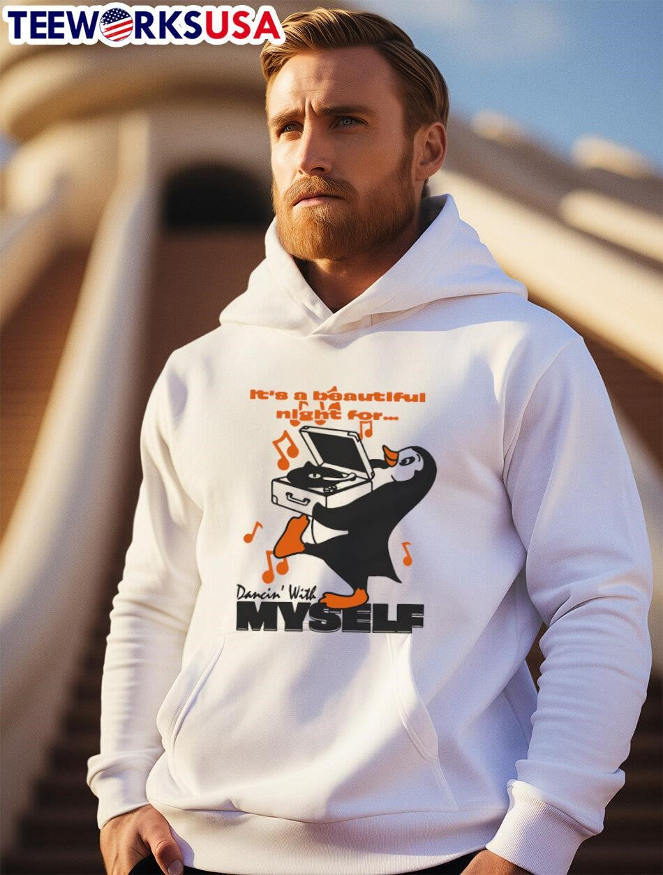 It's A Beautiful Night For Dancin' With Myself - Adult & Kids T-Shirts, Sweatshirts & Hoodies apparel design preview 2