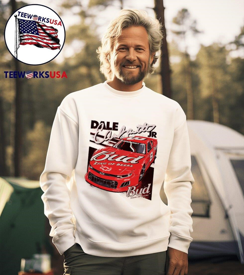 Dale Earnhardt Jr Bud King of beers Nascar - Adult & Kids T-Shirts, Sweatshirts & Hoodies apparel design preview 3