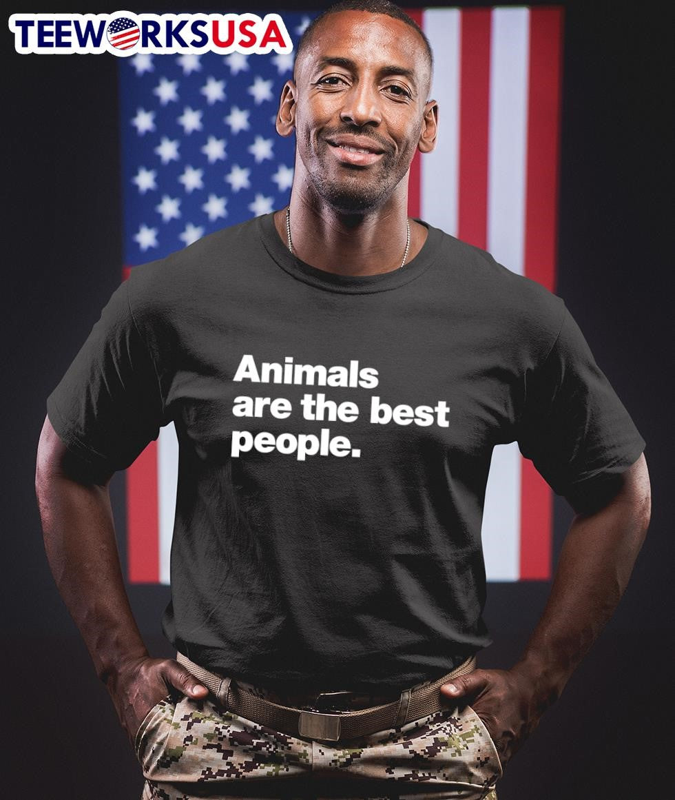Animals are the best people - Adult & Kids T-Shirts, Sweatshirts & Hoodies apparel design preview 1