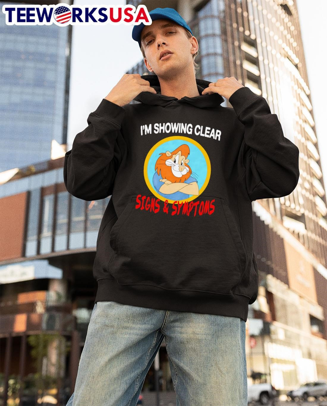 I'm showing clear signs and symptoms - Adult & Kids T-Shirts, Sweatshirts & Hoodies apparel design preview 3