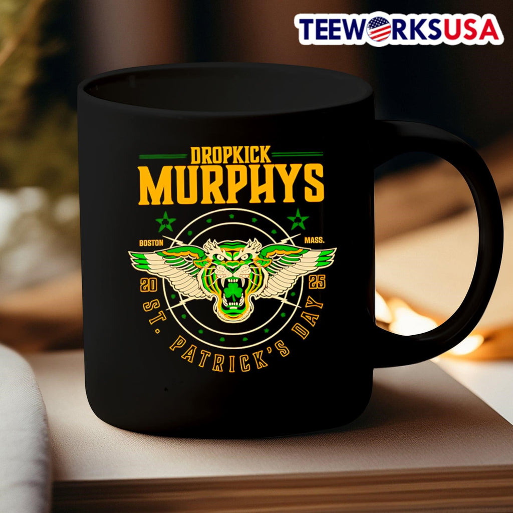 Dropkick Murphys St. Patrick's Day 2025 Tiger Tour - Adult & Kids T-Shirts, Sweatshirts & Hoodies apparel design preview 3