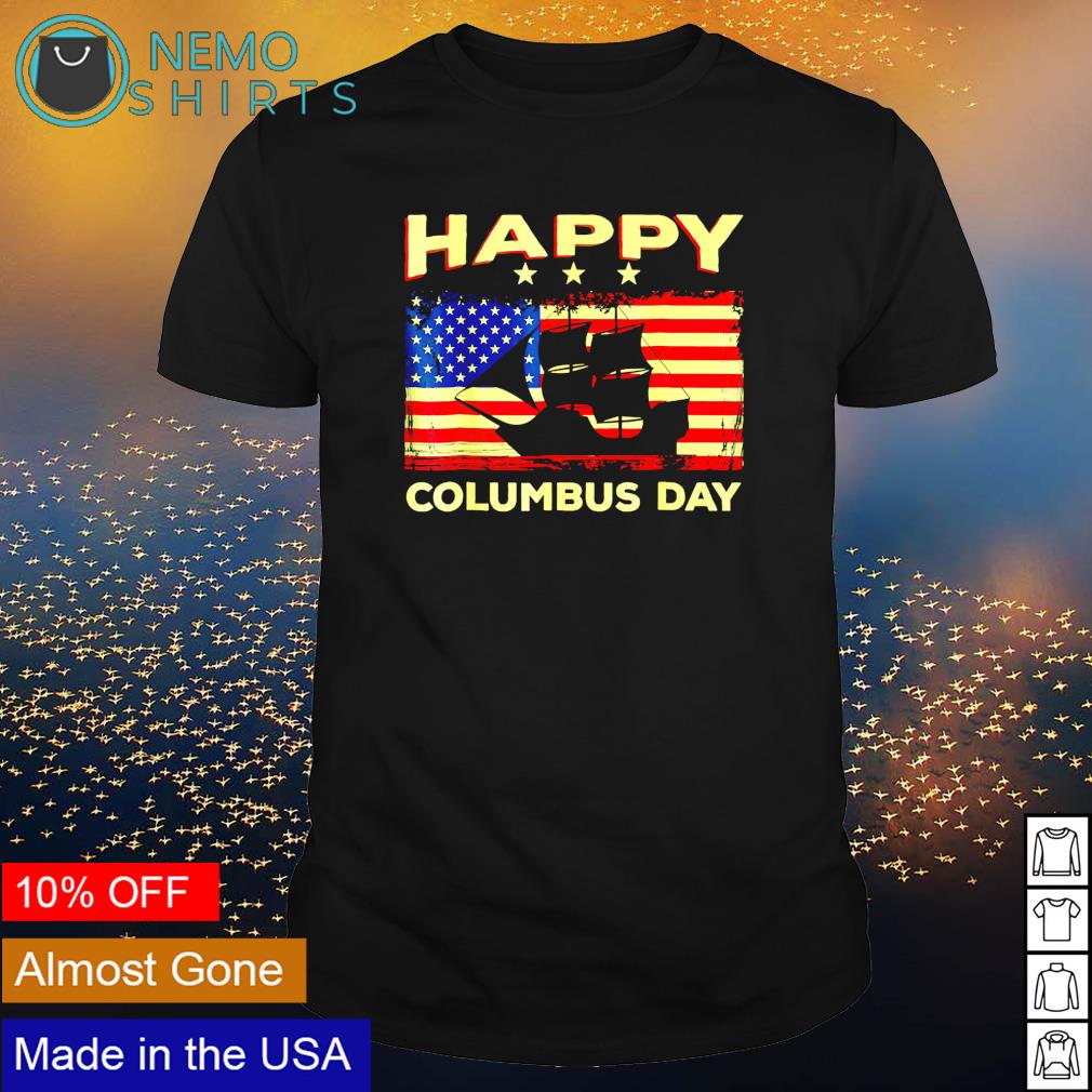 Happy Columbus daydiscovery italian explorer - Adult & Kids T-Shirts, Sweatshirts & Hoodies apparel design preview 1