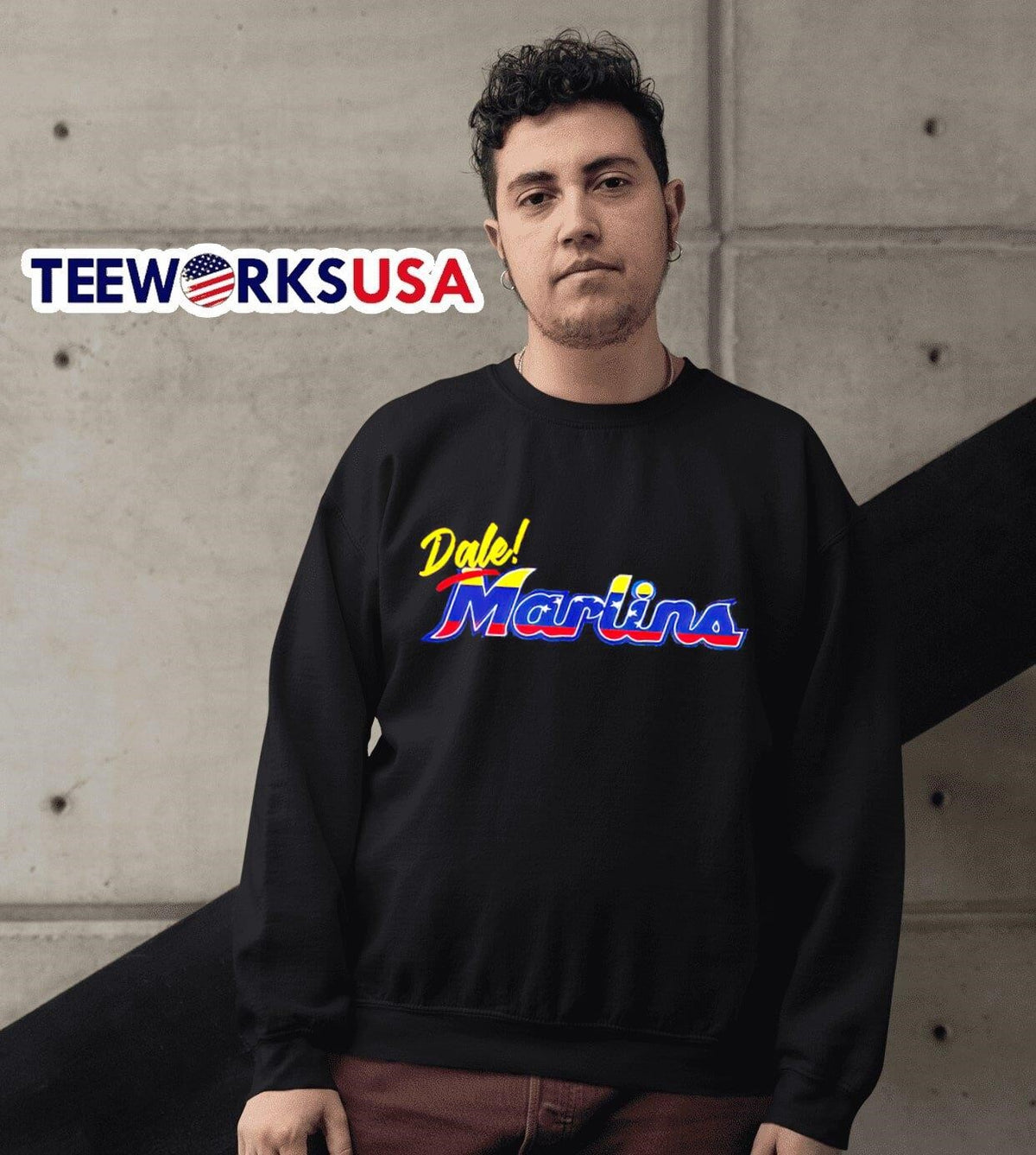 Miami Marlins Dale celebrate Venezuela - Adult & Kids T-Shirts, Sweatshirts & Hoodies apparel design preview 3