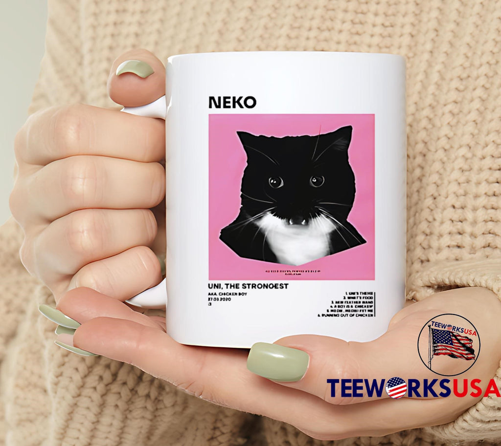 Neko Uni The Strongest black cat - Adult & Kids T-Shirts, Sweatshirts & Hoodies apparel design preview 6