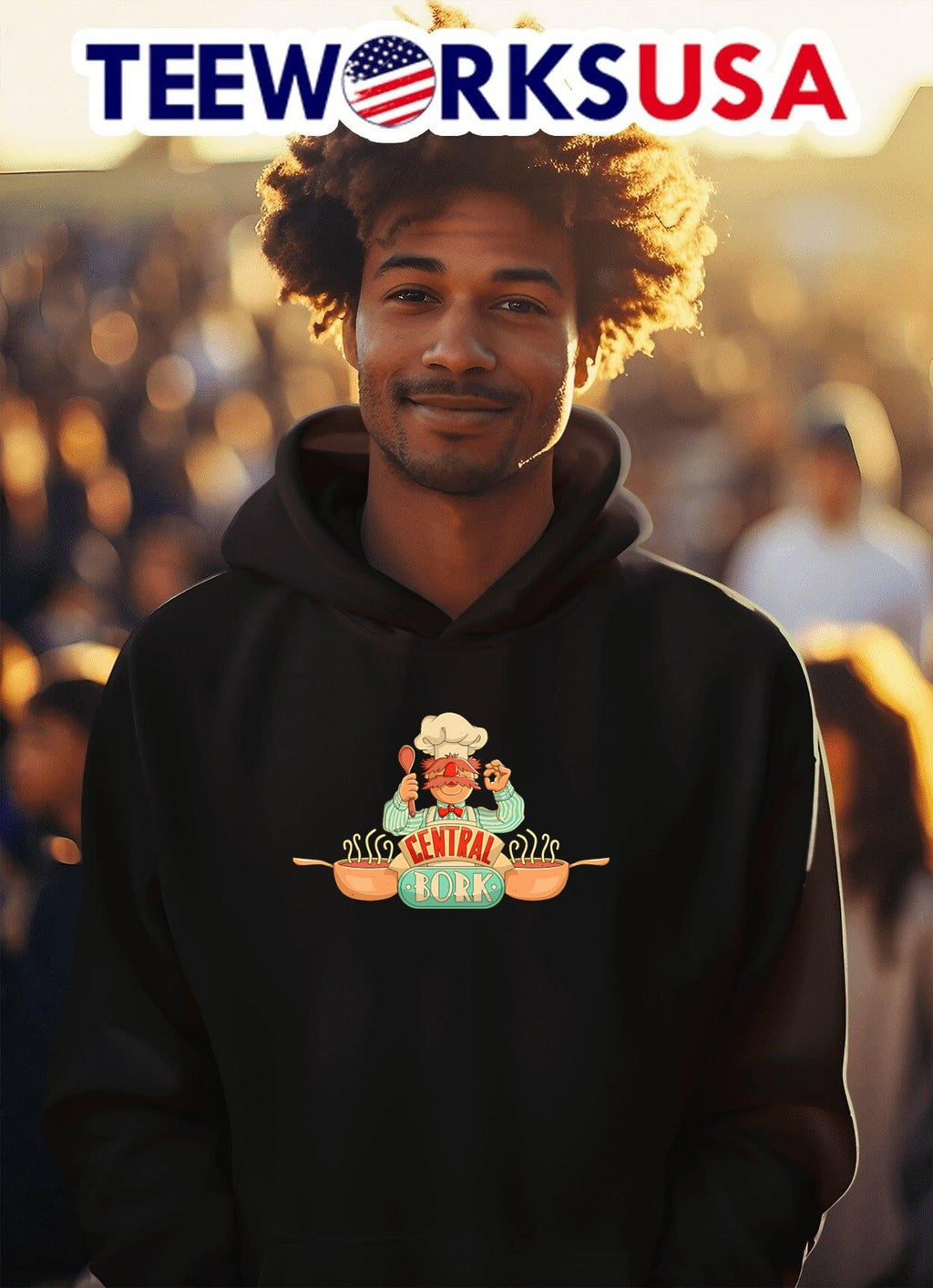 Central Bork Swedish Chef - Adult & Kids T-Shirts, Sweatshirts & Hoodies apparel design preview 2