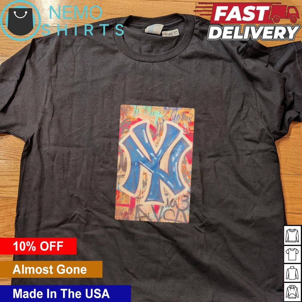New York Yankees logo tag graffiti - Adult & Kids T-Shirts, Sweatshirts & Hoodies apparel design preview 4