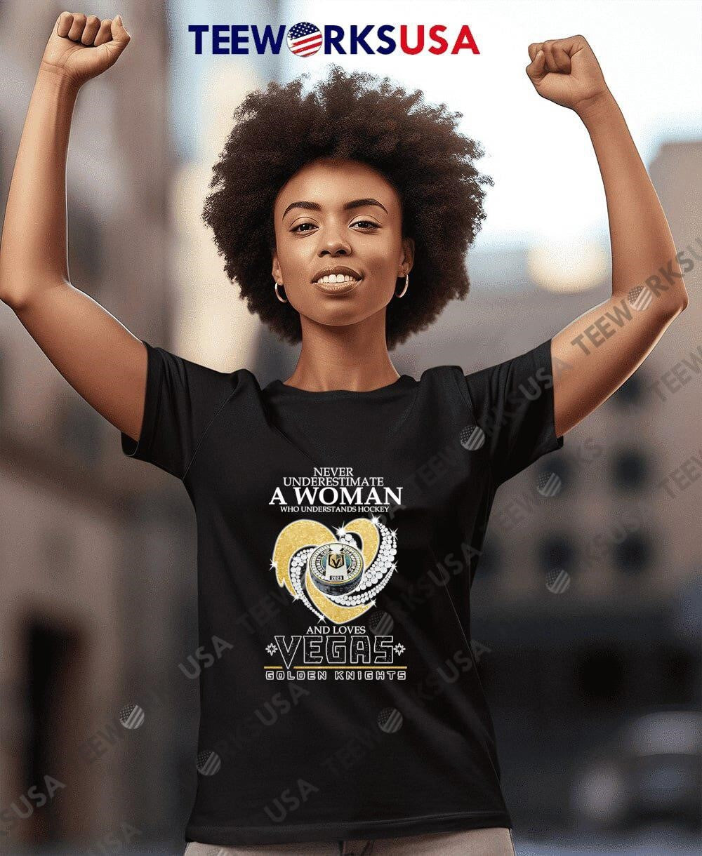Never underestimate a woman who understands hockey - Adult & Kids T-Shirts, Sweatshirts & Hoodies apparel design preview 7