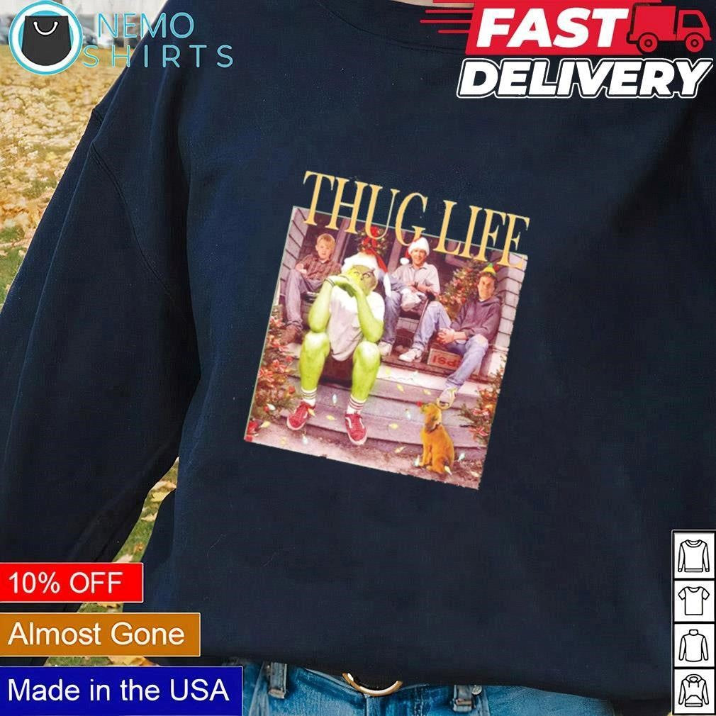 Thug Life Christmas characters - Adult & Kids T-Shirts, Sweatshirts & Hoodies apparel design preview 1