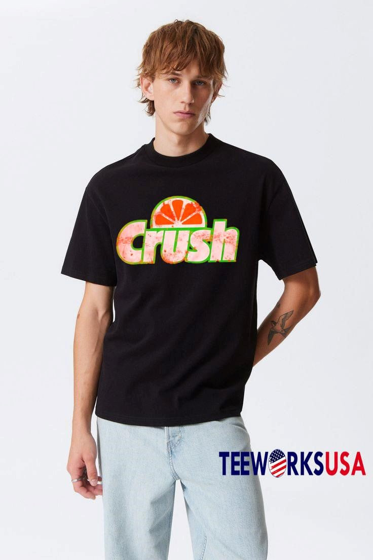 Faded Orange Crush Soda retro - Adult & Kids T-Shirts, Sweatshirts & Hoodies apparel design preview 3