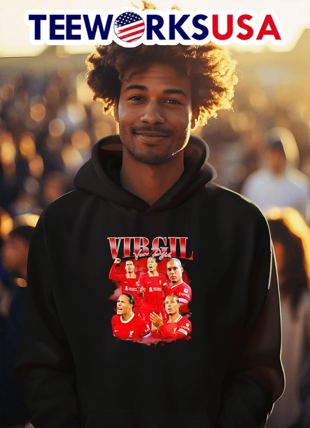 Virgil Van Dijk bootleg - Adult & Kids T-Shirts, Sweatshirts & Hoodies apparel design preview 2
