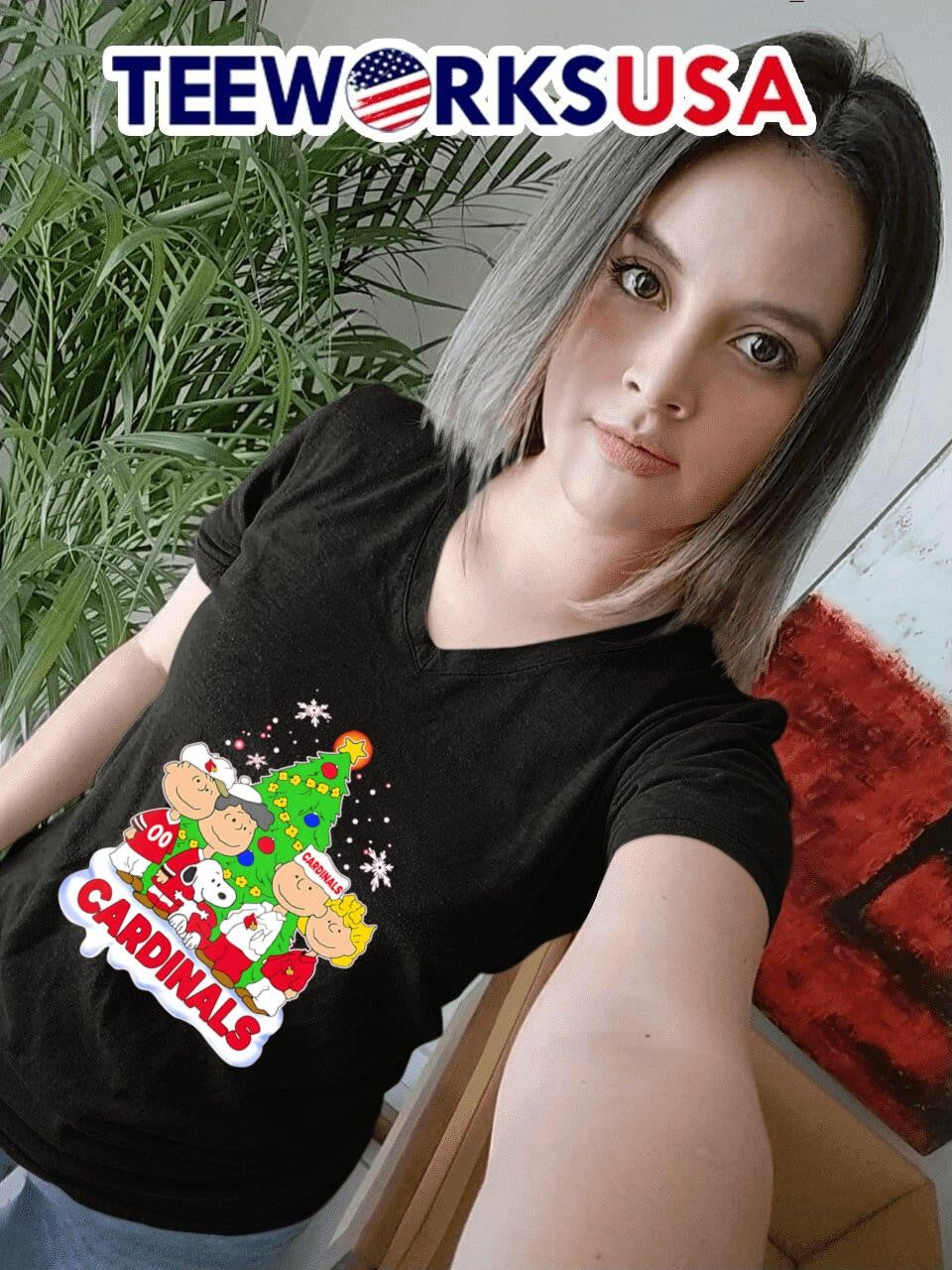 The Peanuts Cardinals Christmas - Adult & Kids T-Shirts, Sweatshirts & Hoodies apparel design preview 4