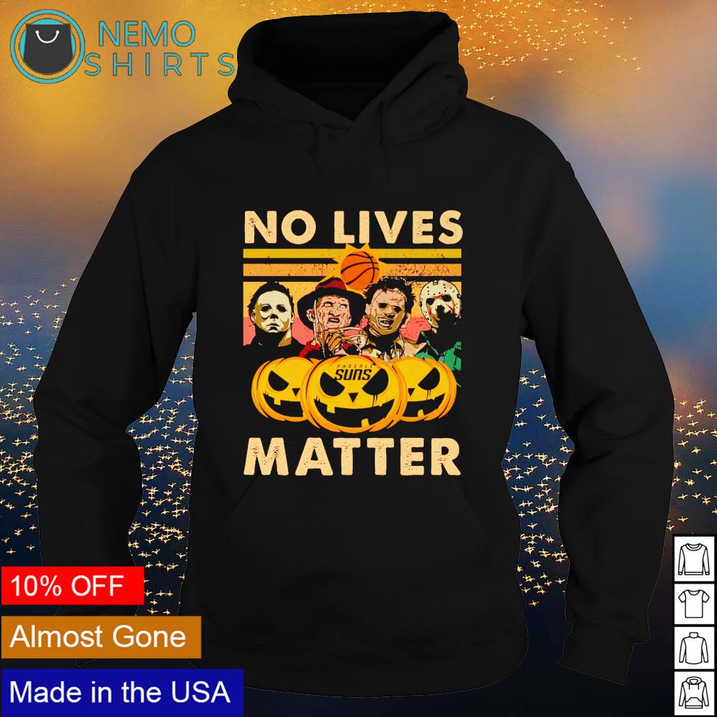 Horror Halloween Phoenix Suns no lives matter - Adult & Kids T-Shirts, Sweatshirts & Hoodies apparel design preview 2