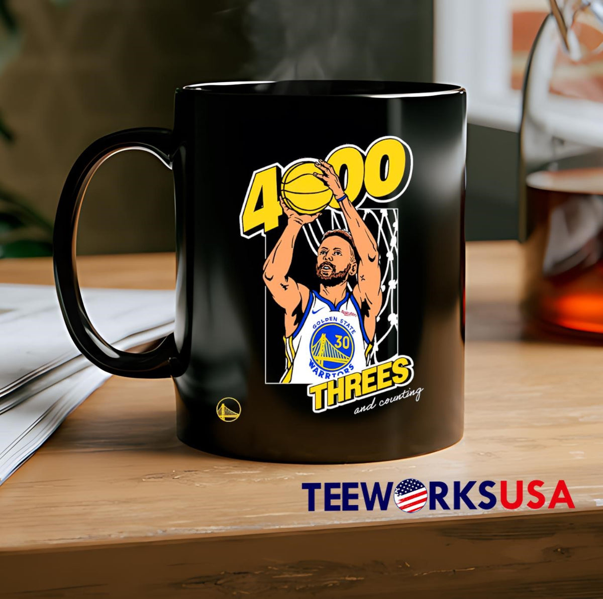 Stephen Curry 4300 THREES and counting - Adult & Kids T-Shirts, Sweatshirts & Hoodies apparel design preview 2