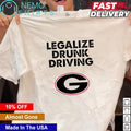 Legalize drunk driving Georgia Bulldogs logo - Adult & Kids T-Shirts, Sweatshirts & Hoodies apparel design preview 1