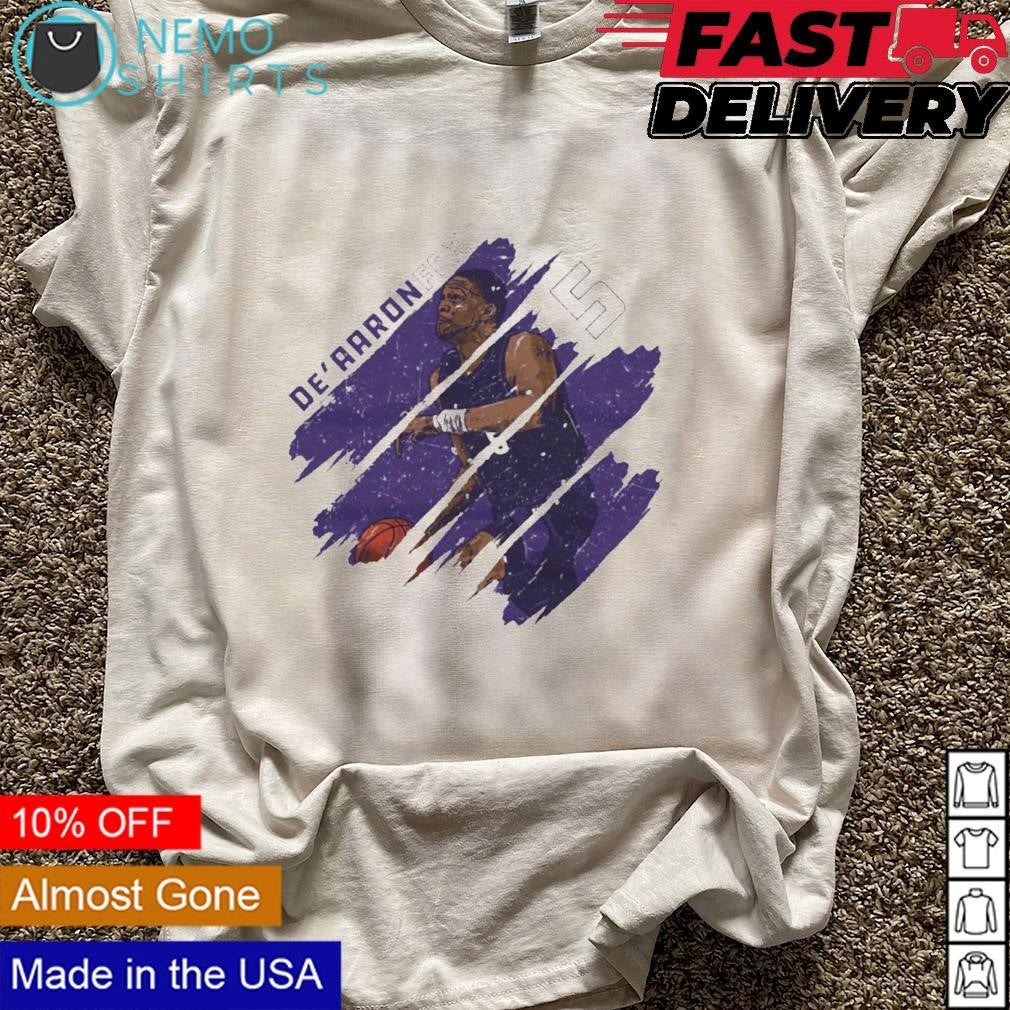 De'Aaron Fox Sacramento Kings stripes - Adult & Kids T-Shirts, Sweatshirts & Hoodies apparel design preview 5
