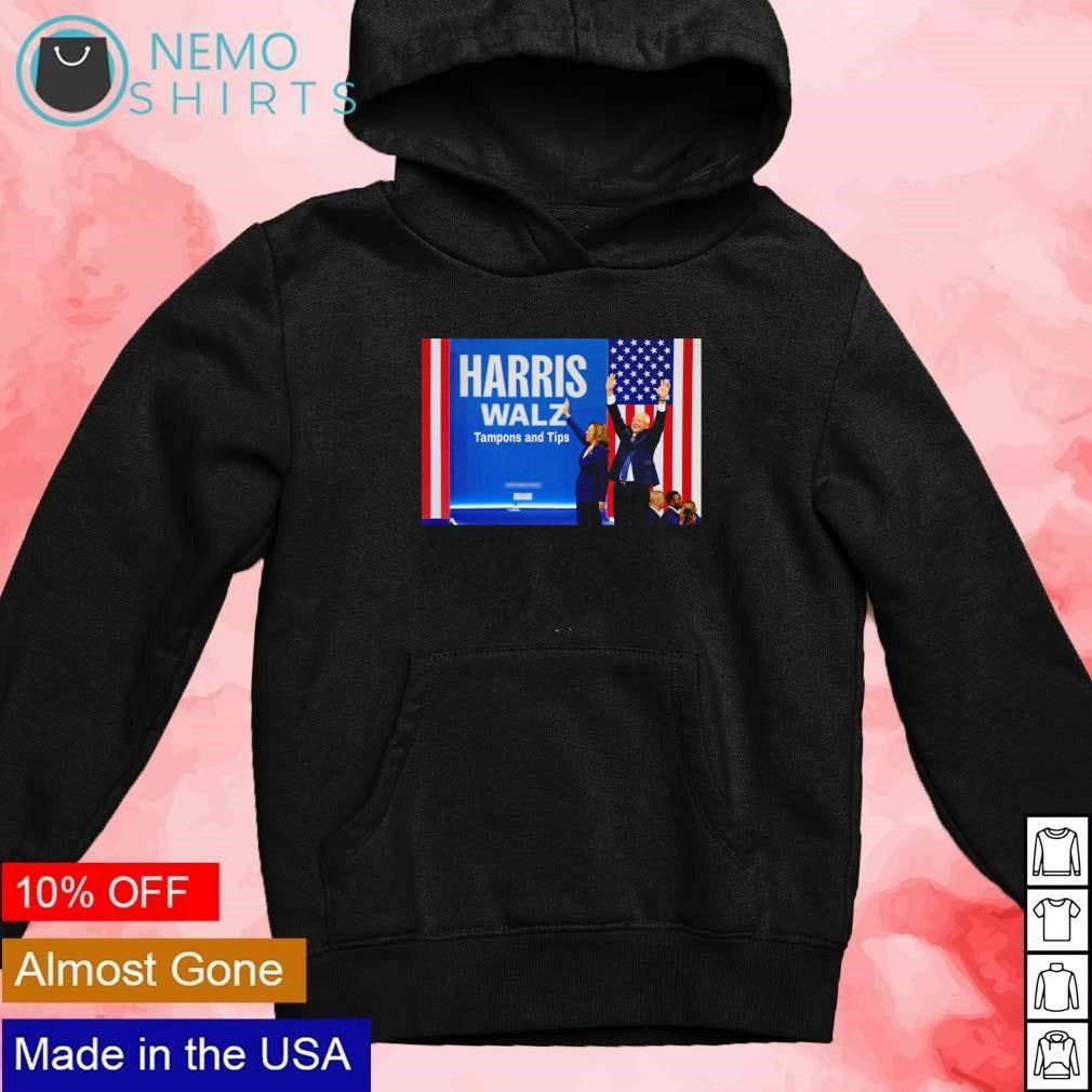 Harris and Walz Tampons Tips - Adult & Kids T-Shirts, Sweatshirts & Hoodies apparel design preview 2
