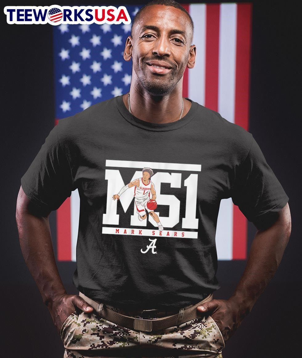 Mark Sears MS1 Alabama basketball - Adult & Kids T-Shirts, Sweatshirts & Hoodies apparel design preview 1