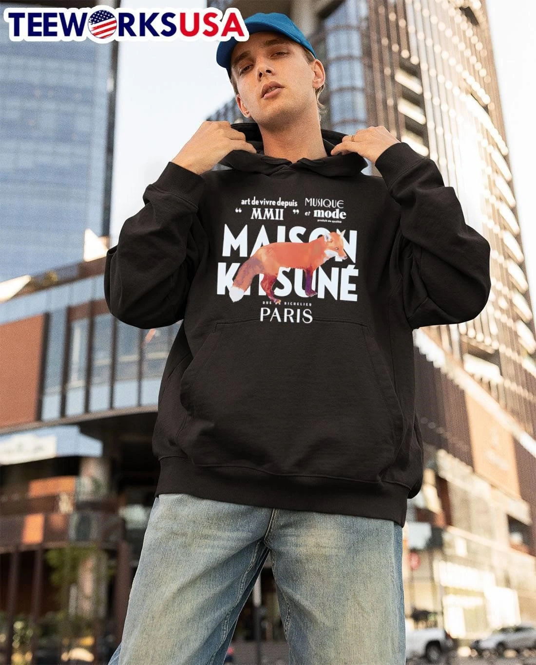 Art de Vivre Depuis MMII Musique et Mode Rue - Adult & Kids T-Shirts, Sweatshirts & Hoodies apparel design preview 3