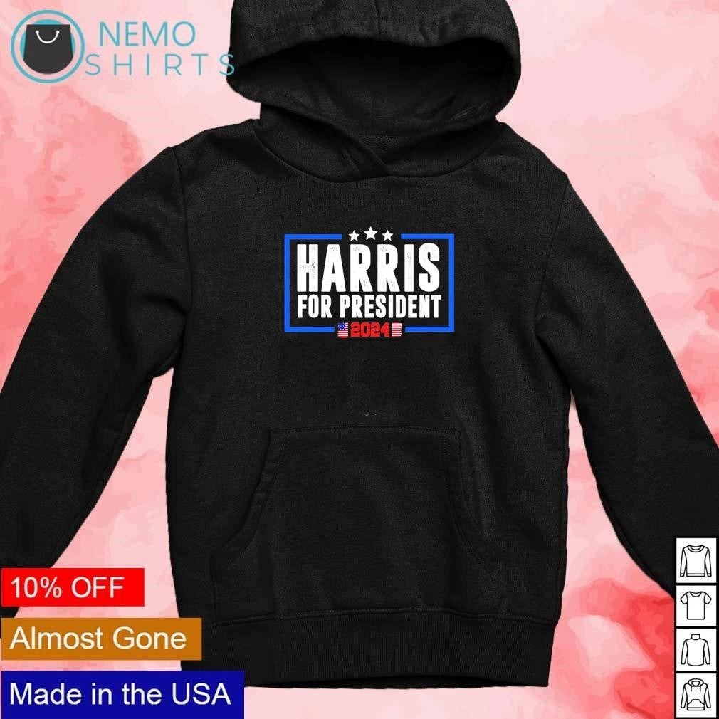 Kamala Harris for President 2024 vote blue US - Adult & Kids T-Shirts, Sweatshirts & Hoodies apparel design preview 2
