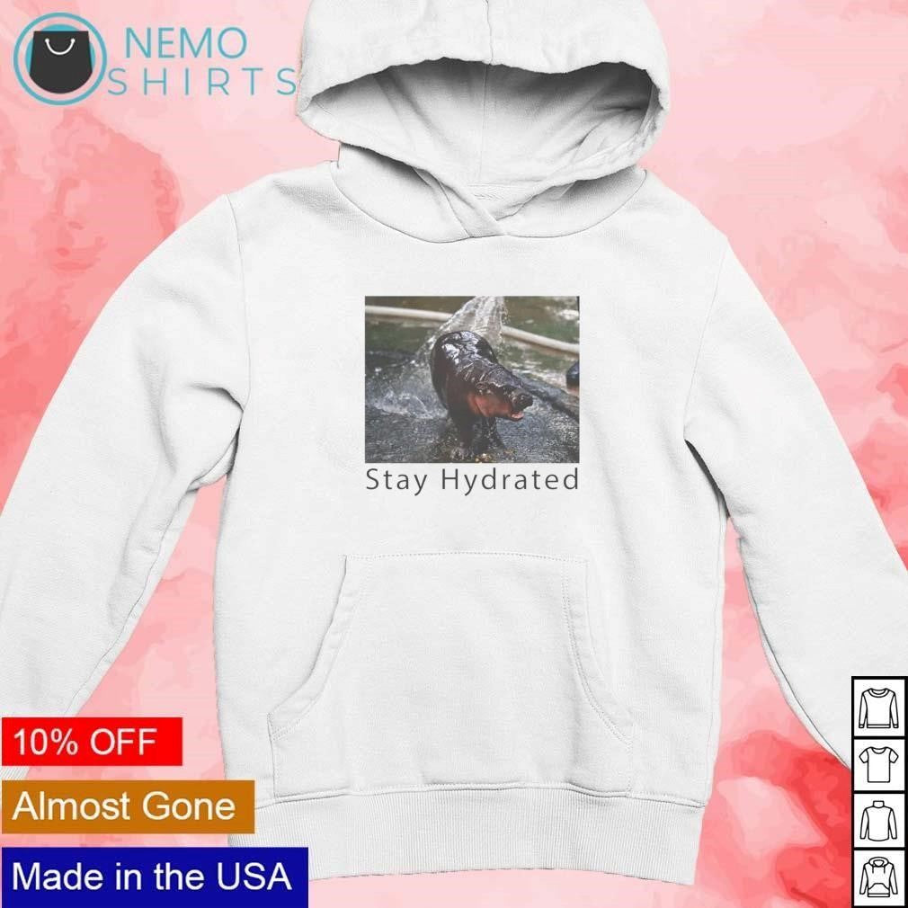 Moo Deng stay hydrated - Adult & Kids T-Shirts, Sweatshirts & Hoodies apparel design preview 2