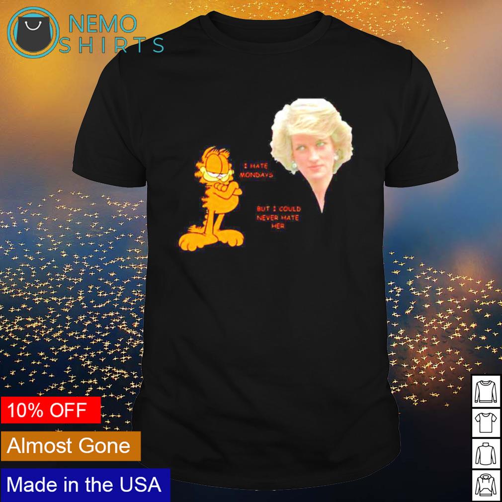 Garfield I hate mondays but could never her - Adult & Kids T-Shirts, Sweatshirts & Hoodies apparel design preview 1
