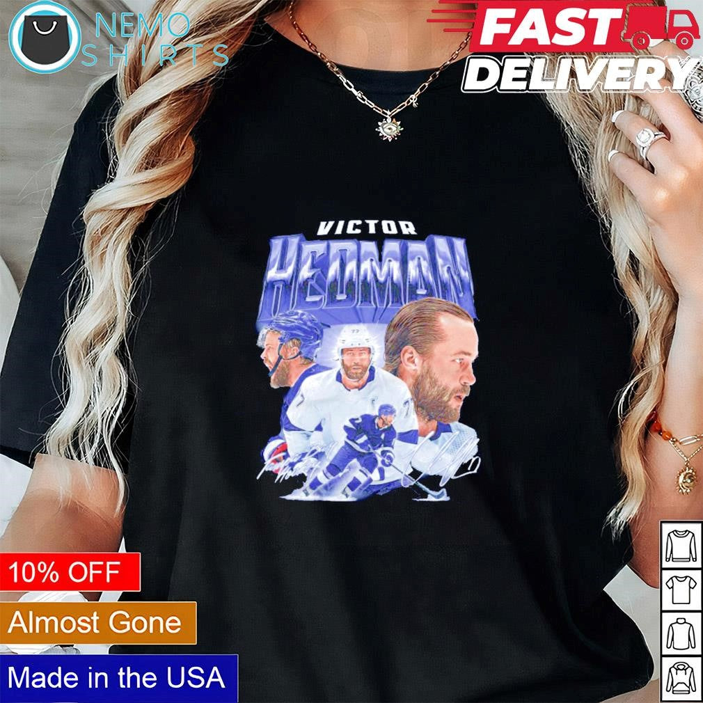 Victor Hedman Tampa Bay Lightning signature vintage - Adult & Kids T-Shirts, Sweatshirts & Hoodies product image 3