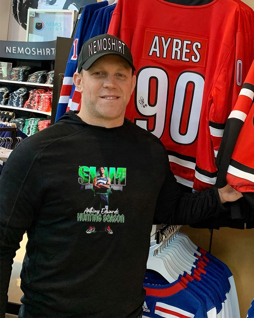 Slam Anthony Edwards hunting season Minnesota - Adult & Kids T-Shirts, Sweatshirts & Hoodies apparel design preview 2