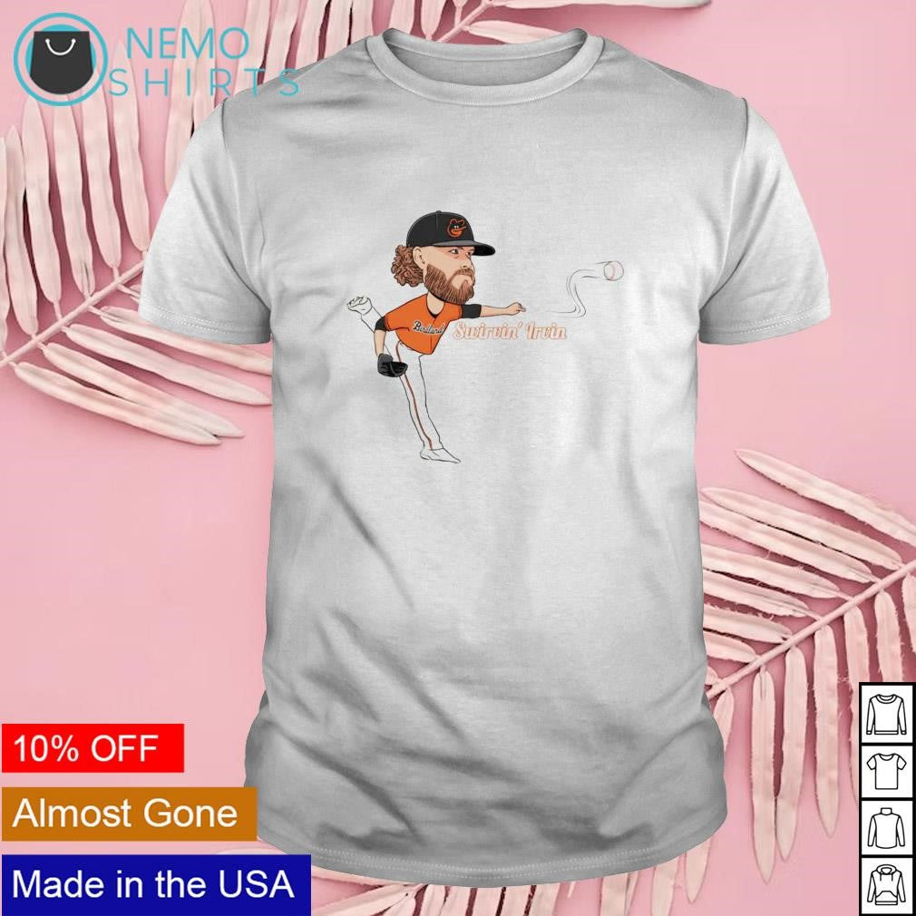 Swirvin' Irvin Baltimore Orioles pitcher - Adult & Kids T-Shirts, Sweatshirts & Hoodies product image 1