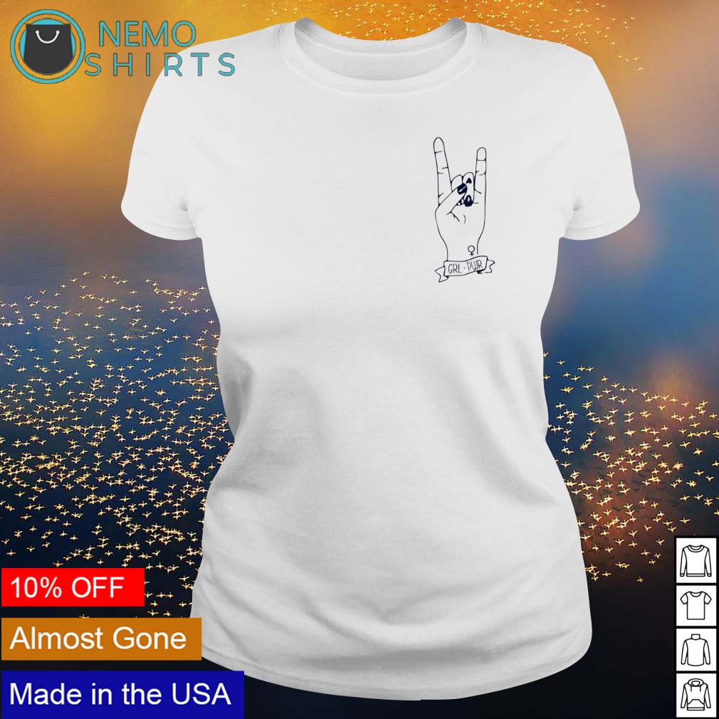 Girl Power rock Sign - Adult & Kids T-Shirts, Sweatshirts & Hoodies apparel design preview 3