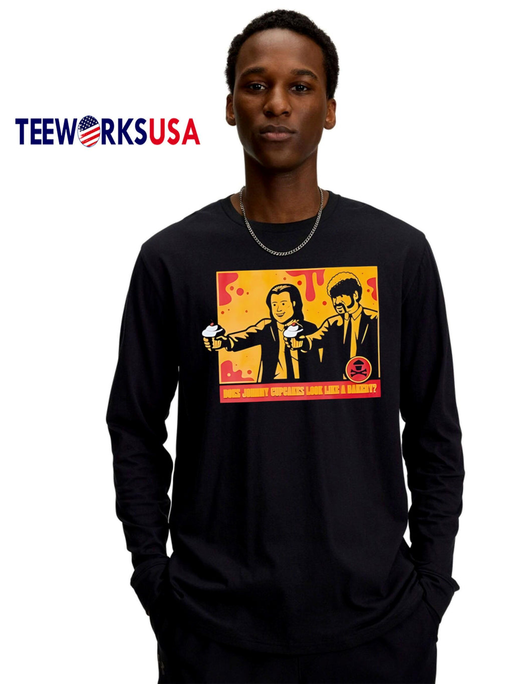 Premium Johnny cupcakes movie - Adult & Kids T-Shirts, Sweatshirts & Hoodies apparel design preview 4